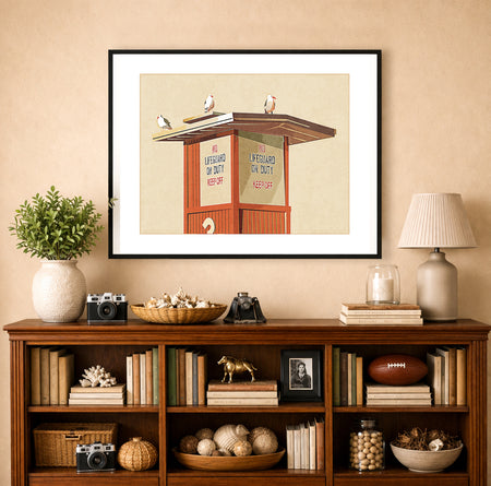 3 Kings – Lifeguard Tower Coastal Art Print